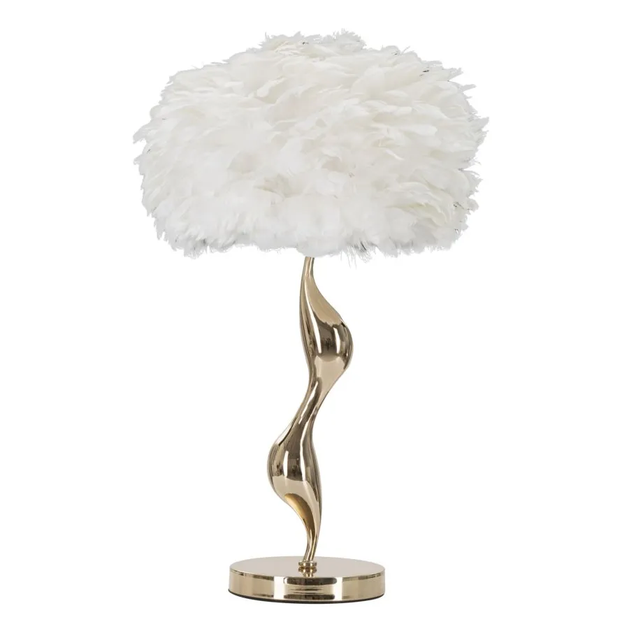 LAMPA STOŁOWA SLIM BIAŁA 40X63 cm